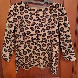 Tahari Leopard print sweater